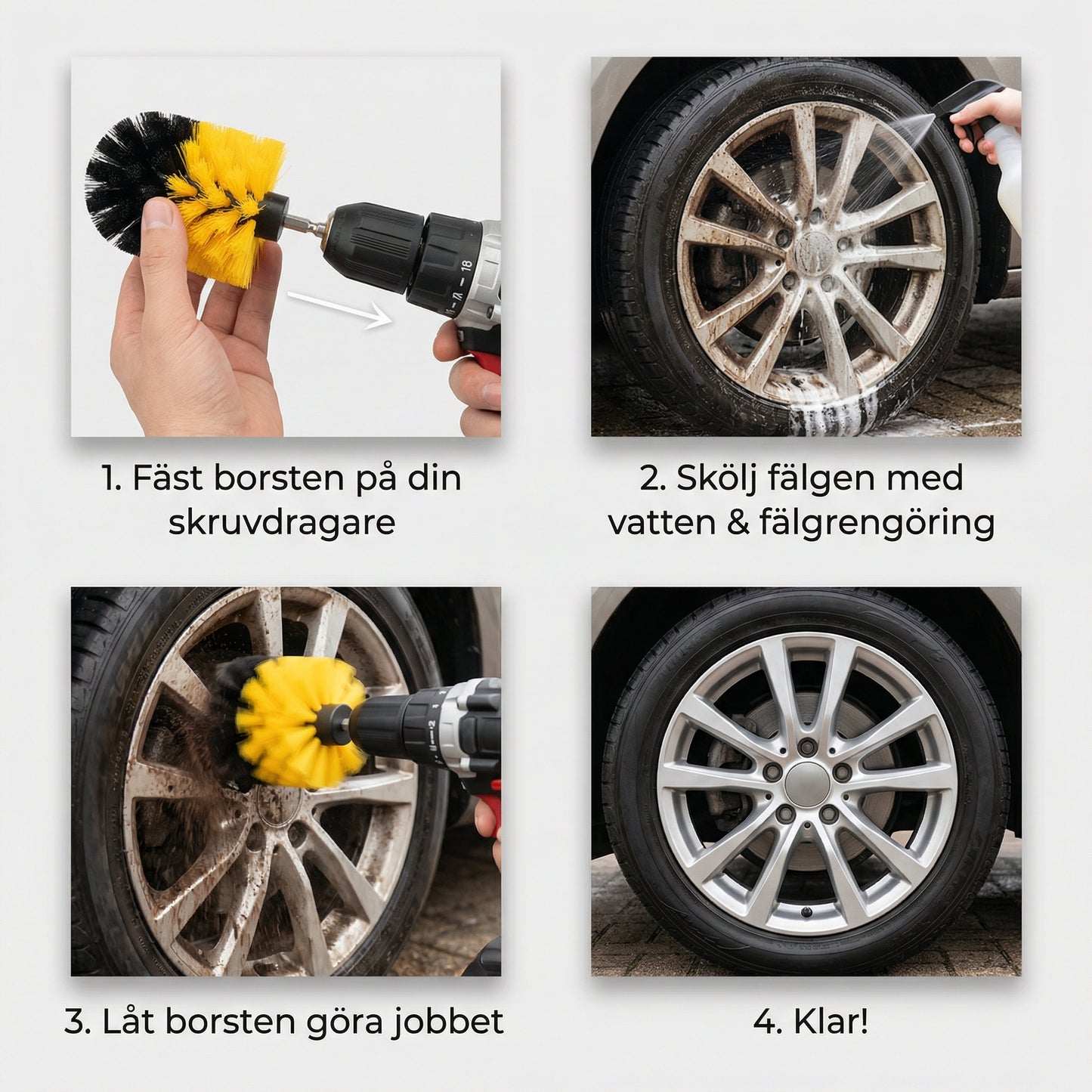 NordBlås Fälgborste - Borsten som räddar dina fälgar