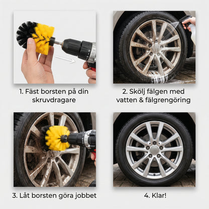 NordBlås Fälgborste - Borsten som räddar dina fälgar